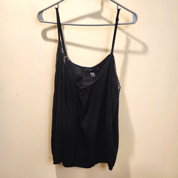 Forever 21 Black Strappy Tank top Plus  Size 2X - Picture 1 of 11